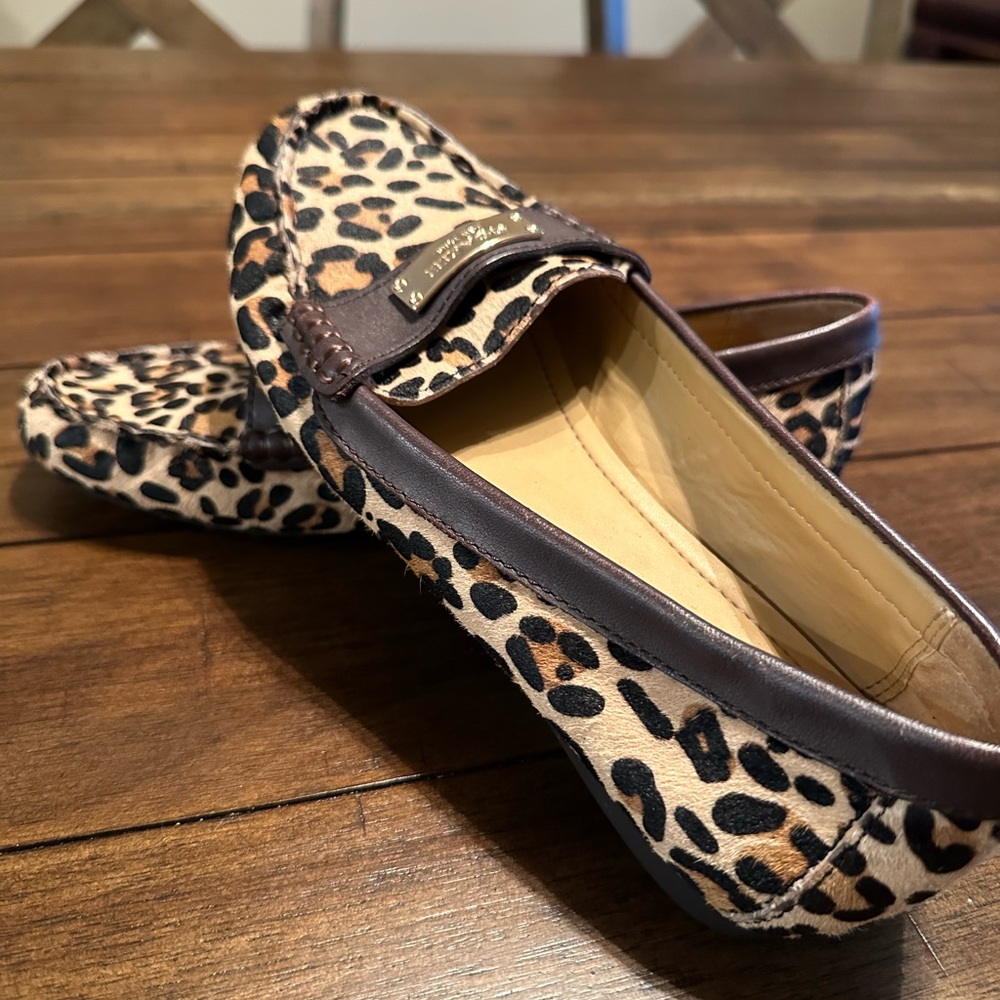 Coach Leopard Print Loafers